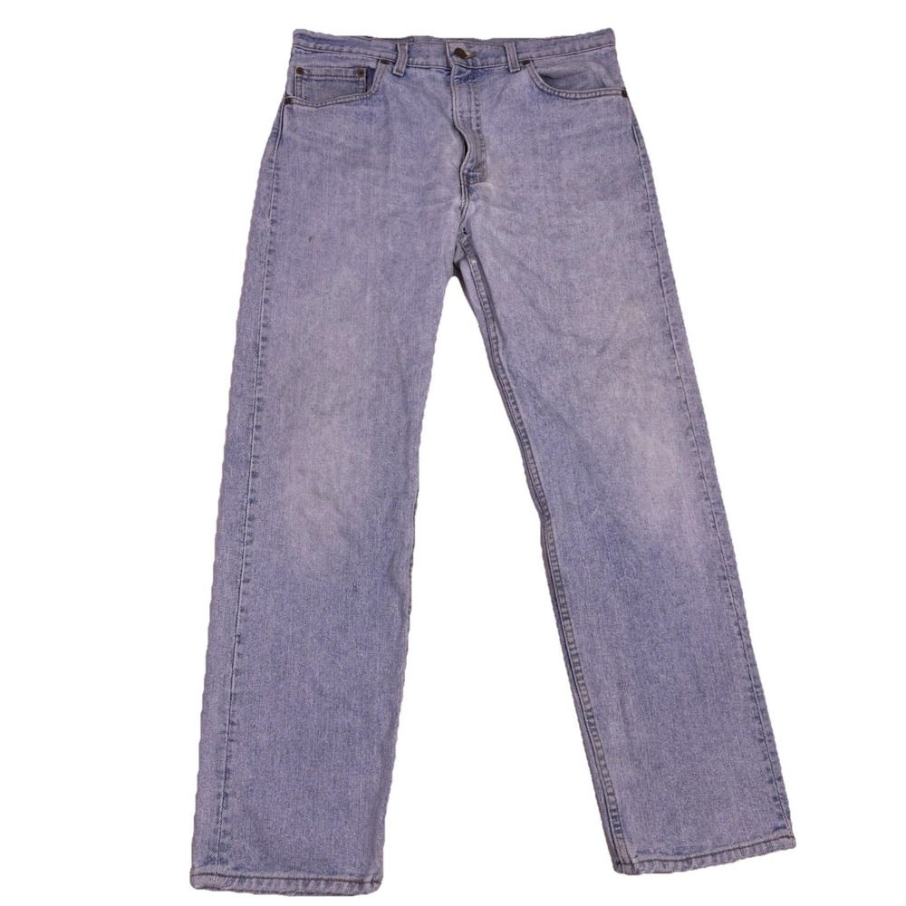 Vintage Levi's 505 Jeans 36x32 Made in USA 1993 Light Wash Straight Leg‎ Red Tab